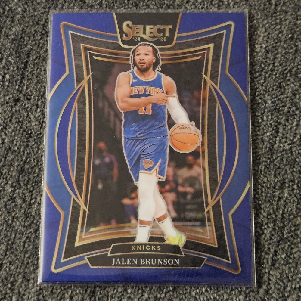 2024-25 Panini Select Concourse Jalen Brunson #42 Blue New York Knicks